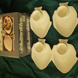Whittierware individual  seafood servers